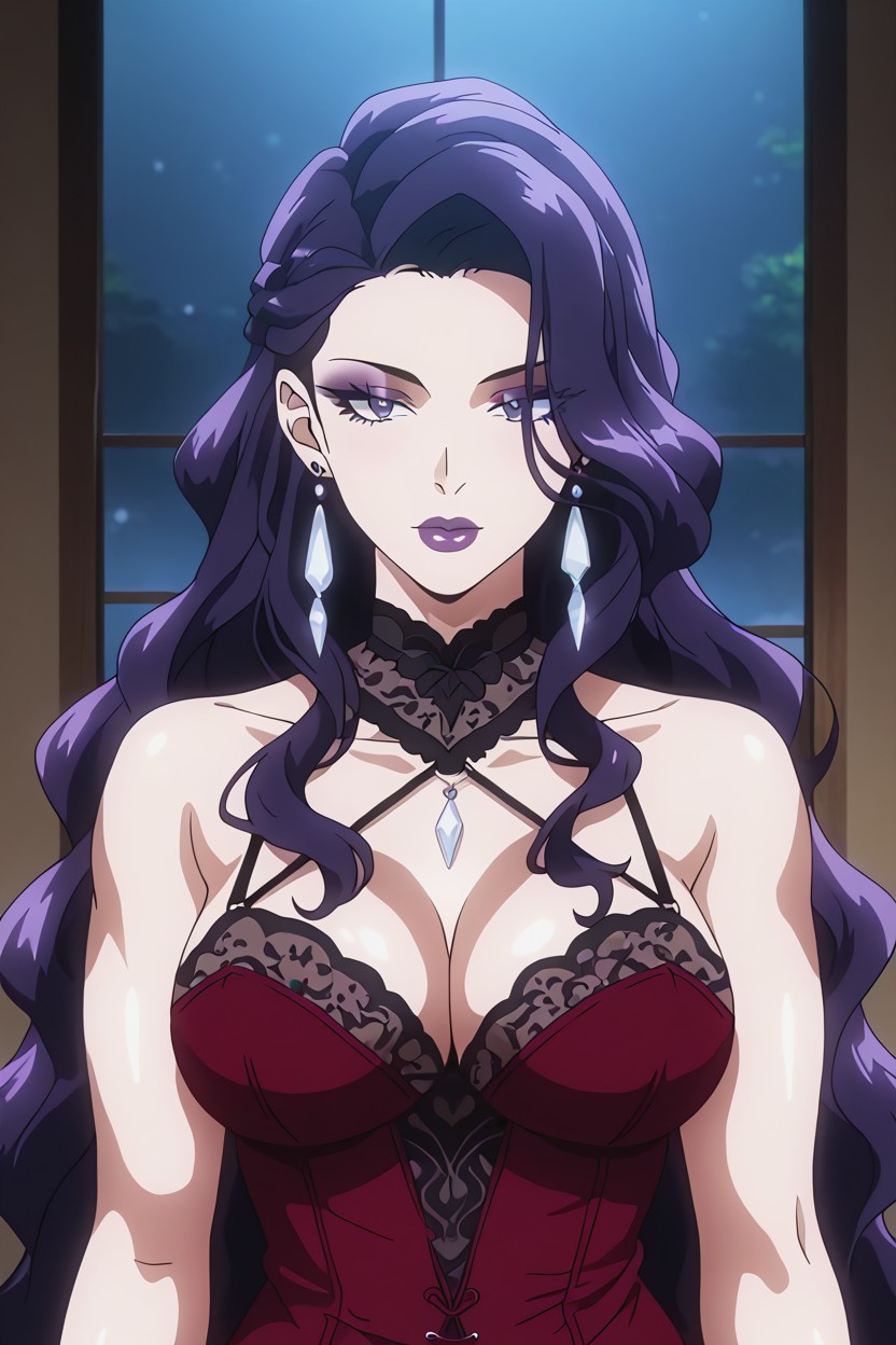 Elegant Posture With A Calm And Self-assured Presence, Or Subtle Piercings, Adult Woman Hentai IA