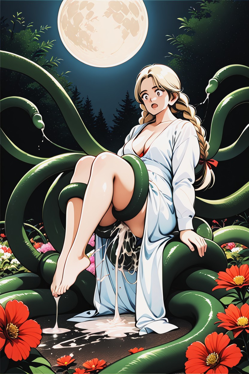 Pale Skin, Submission, Cum Spray Hentai AI Porn