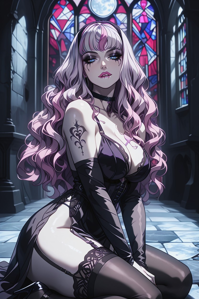 Black Nails, Eyes Half-closed In Trance, Biting Lip Hentai AI Porn