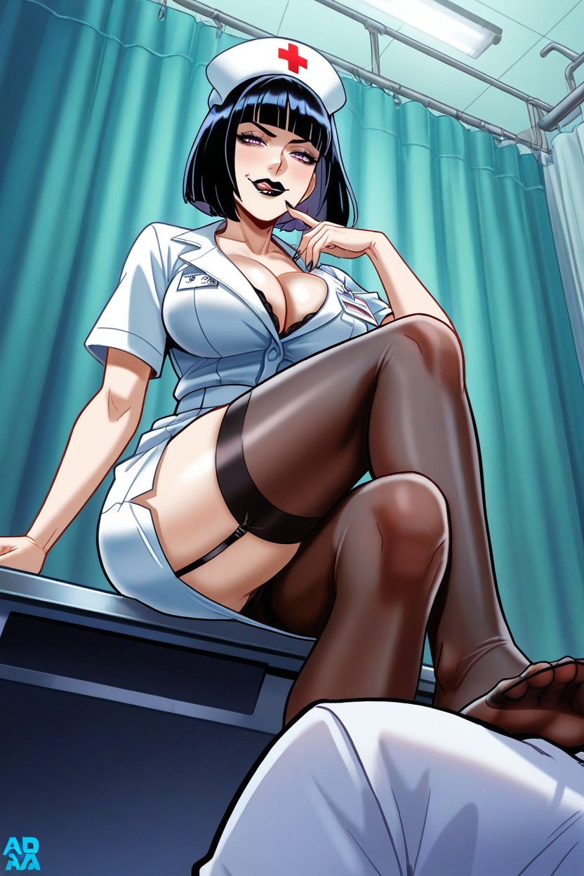 Button Nose, It Is Night, Mischievous Smile Hentai AI Porn
