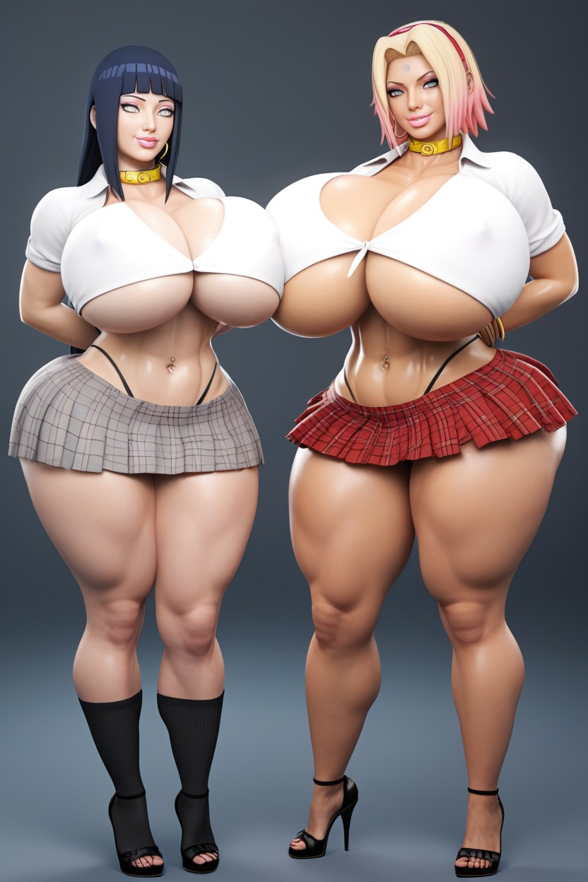 A Highly Detailed, Blouse, Underboob Hentai AI Porn