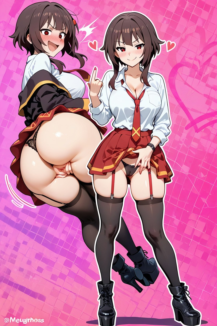 Dynamic, Cleavage, Mocking Hentai IA