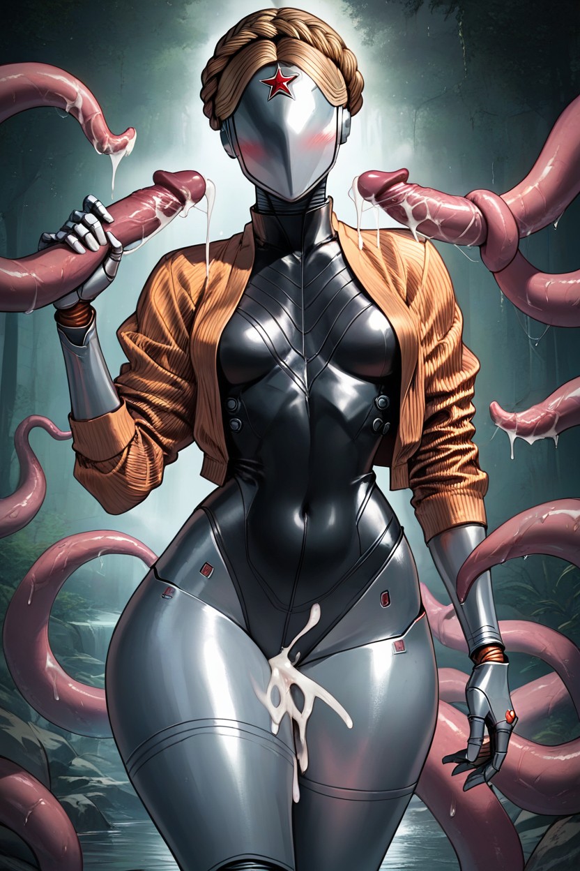 Shiny Skins, Robot Women, Faceless Hentai AI Porn