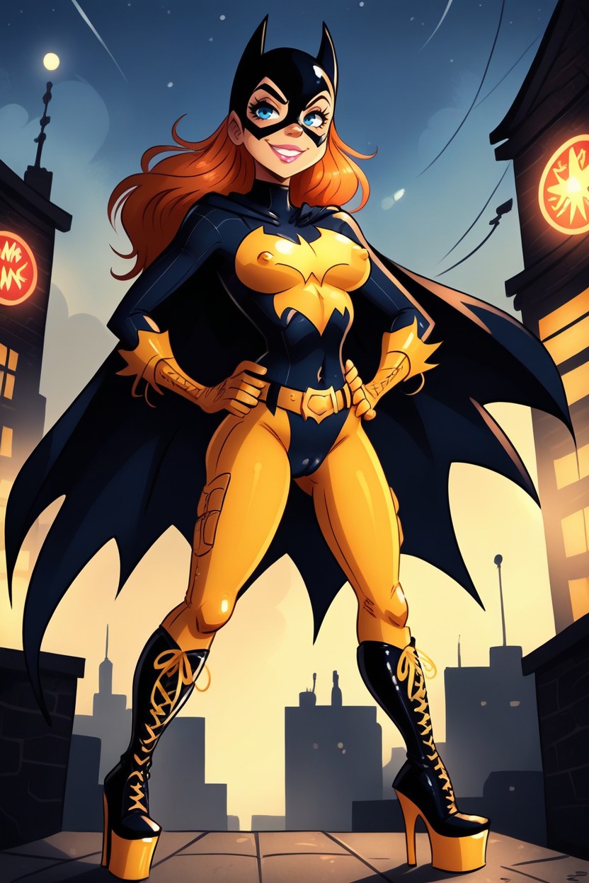 25+, Full Lips, Long Hard Nipples Under Costume Hentai AI Porn