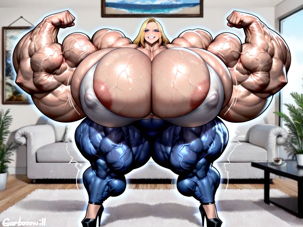 Looking At Viewer, 20+, Hypermuscle Hentai AI Porn