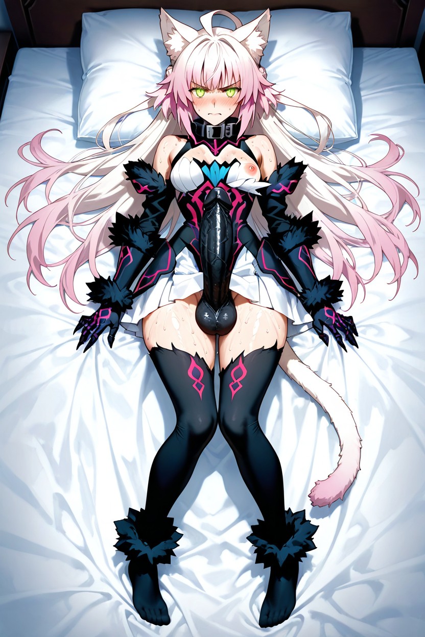 Black Penis, Looking At The Viewer, Solo Futanari Hentai IA