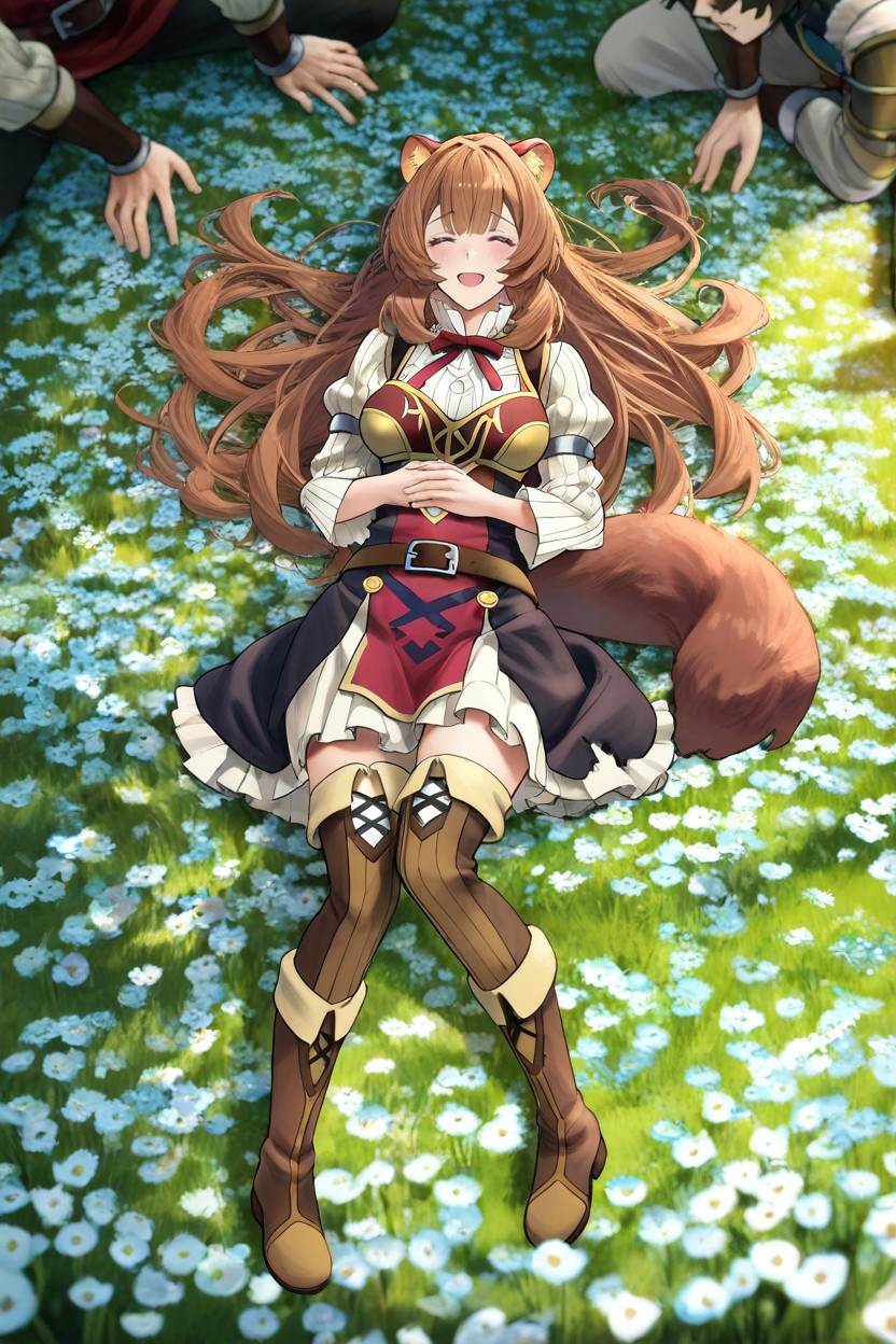 Naofumi Is Lying Next To Raphtalia, Barely Able To Stand, 2 People Hentai AI Porn