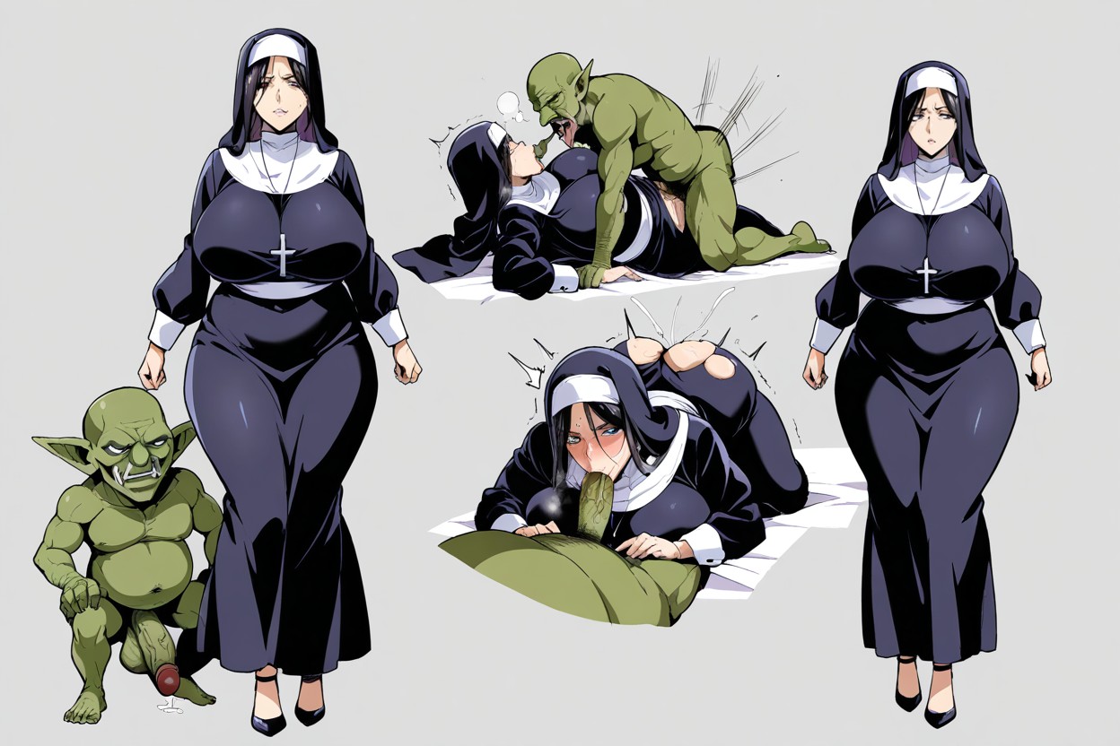 Fat, 50+, Nun Hentai AI Porn