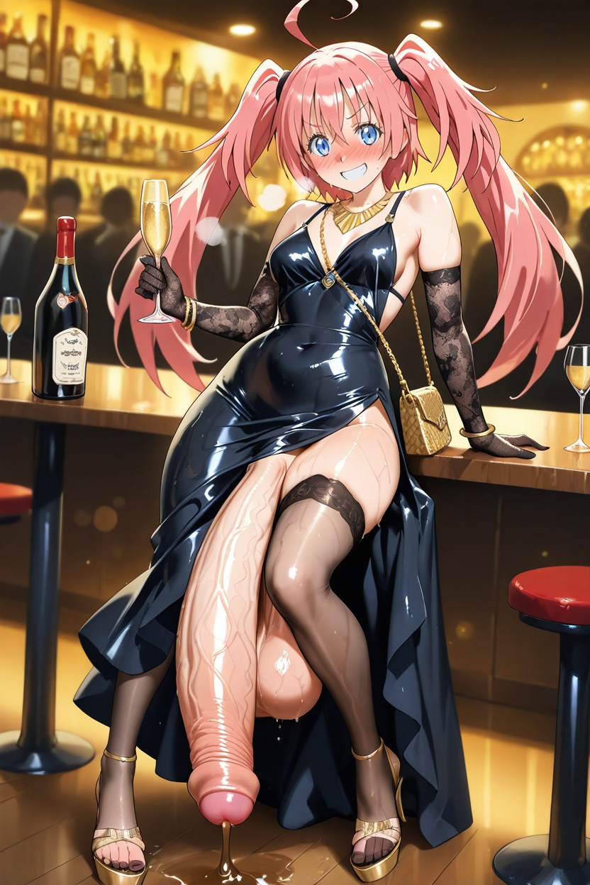 Massive Balls, Milim Nava From Tensei Shitara Slime Datta Ken, Cock Hanging Porno IA Hentai