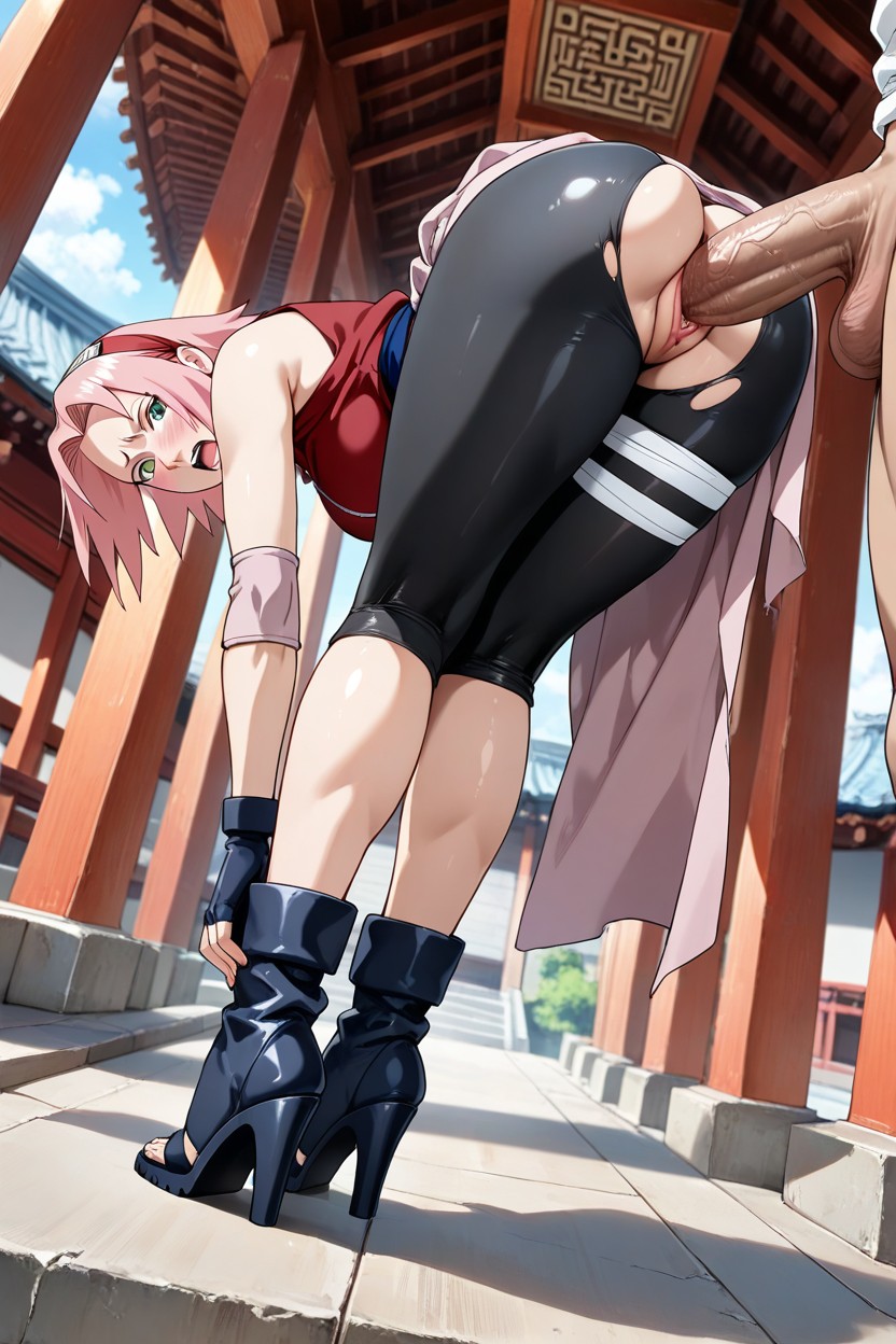 Fingerless Gloves, Perfect Hand, Grabbing The Waist Hentai AI Porn