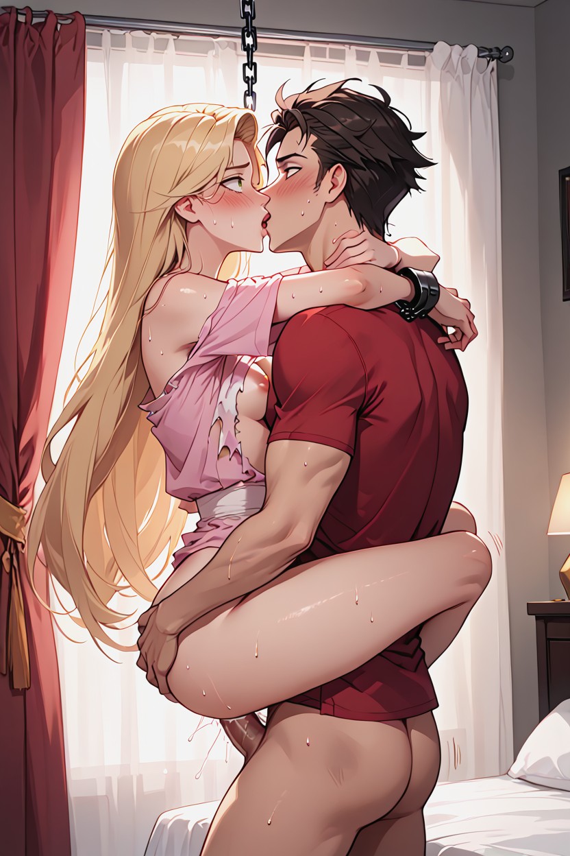 Perfect Quality, Dim Warm Lighting, Rough Sex Hentai AI Porn