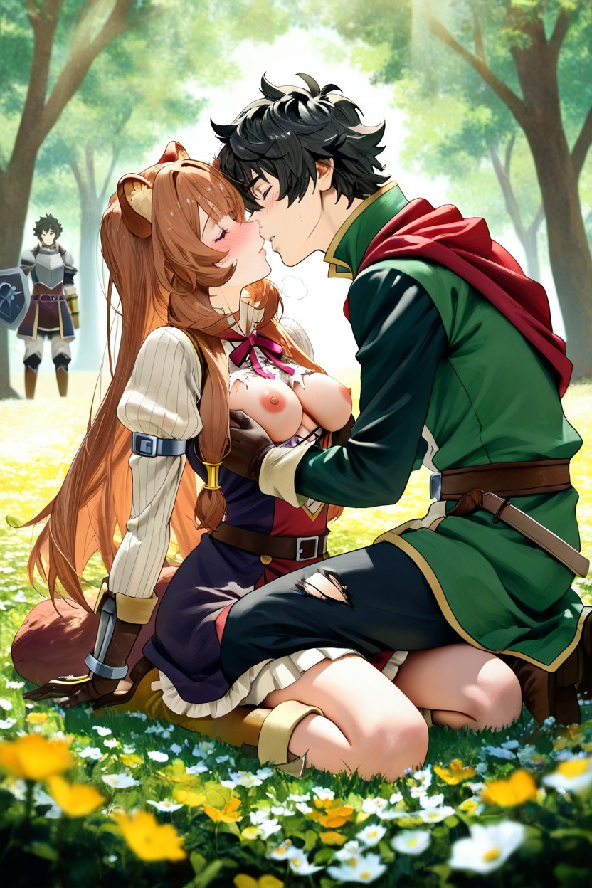 Kisses Of Love, Torn Clothes, Cinematic Lighting Hentai AI Porn