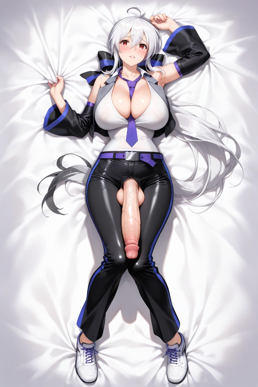 Breasts Exposed, Exclusively Focused On A Single Character, Very Long Black Penis Hentai AI Porn