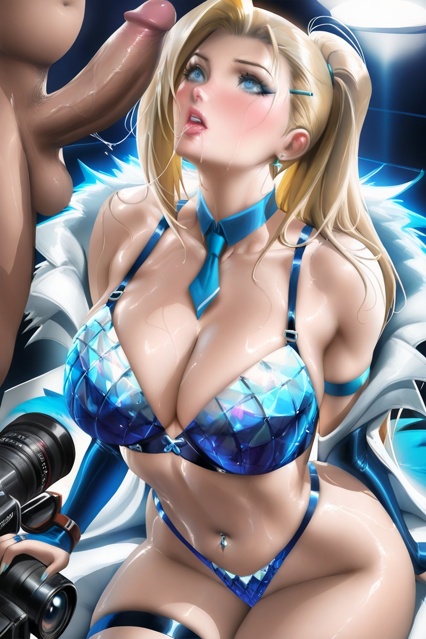 Fat Cock, Girl, Camera Flashes Hentai AI Porn