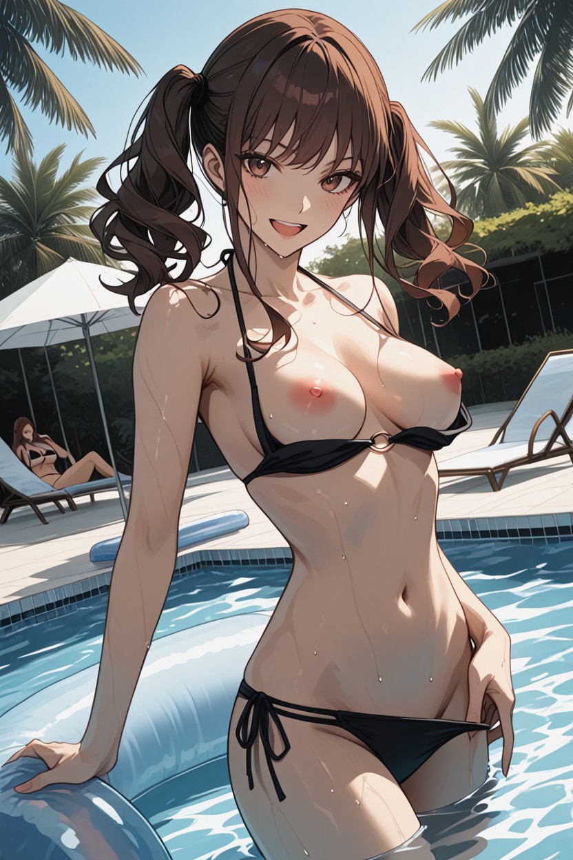 Waist Shot, Cinematic, Legs Dipped In Water Hentai AI Porn