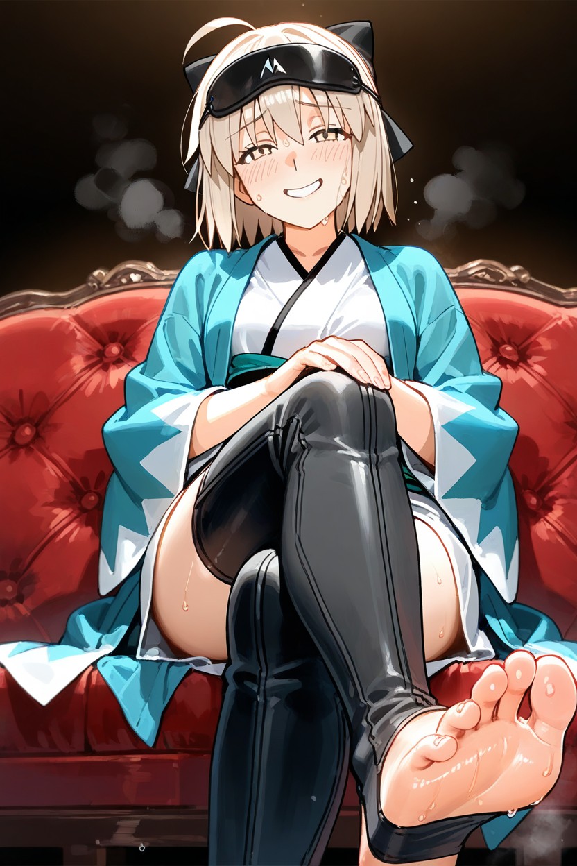 Crossed Legs, Sweaty Sole, Steam Hentai AI Porn