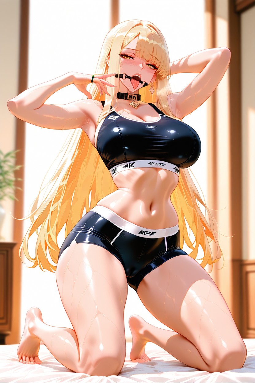 Sport Bra, Seductive Look, Sad Hentai AI Porn