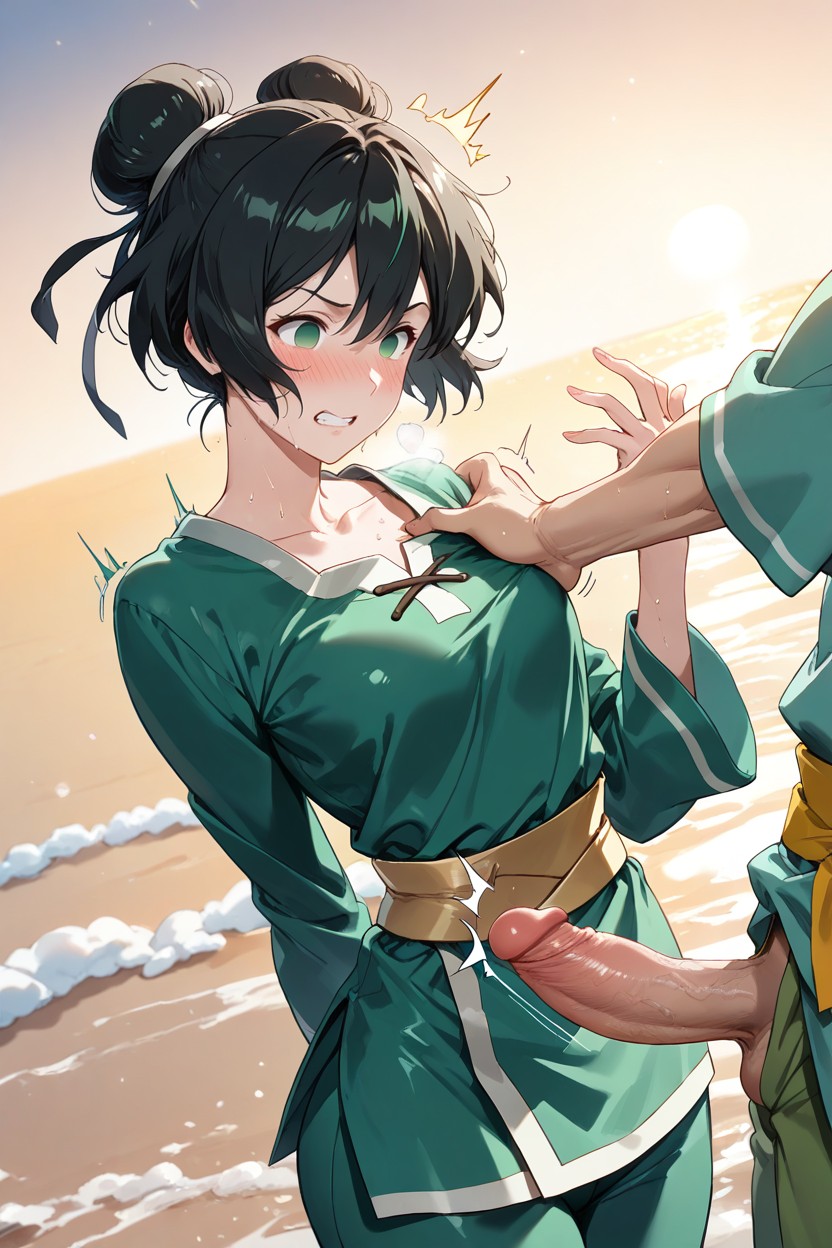 Source_anime, Female, Hand Behind Back Hentai AI Porn