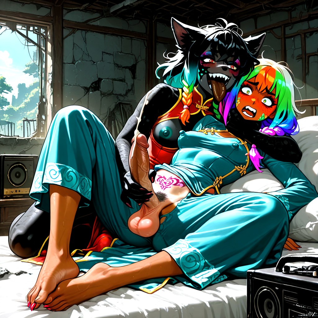 Chinese Dress, Hideout, Side Ponytail Hentai AI Porn