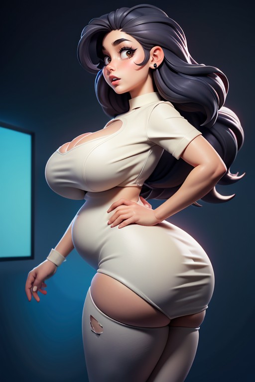 D Hentaieach Time She Is Seen, Add Detail, Ultra-hyper Thick Wide Hips Hentai AI Porn