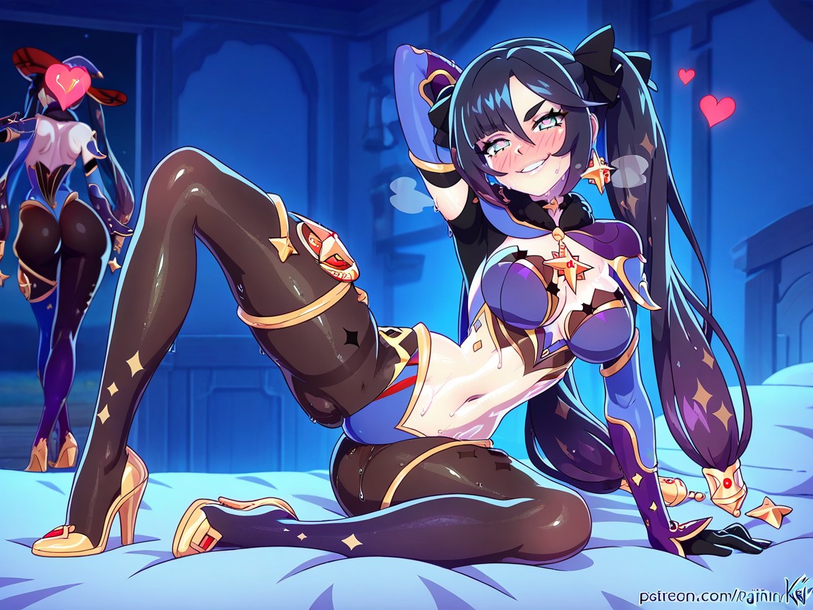 Full-face Blush, Tilting Head, 1 Person Hentai AI Porn