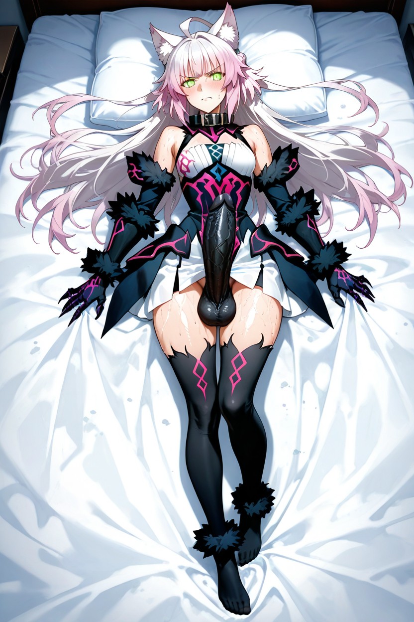 Perfect Feet, Filling The Frame In A Direct Parallel With Her Right Arm Resting Lightly On Her Forehead, Glowing Eyes Hentai AI Porn
