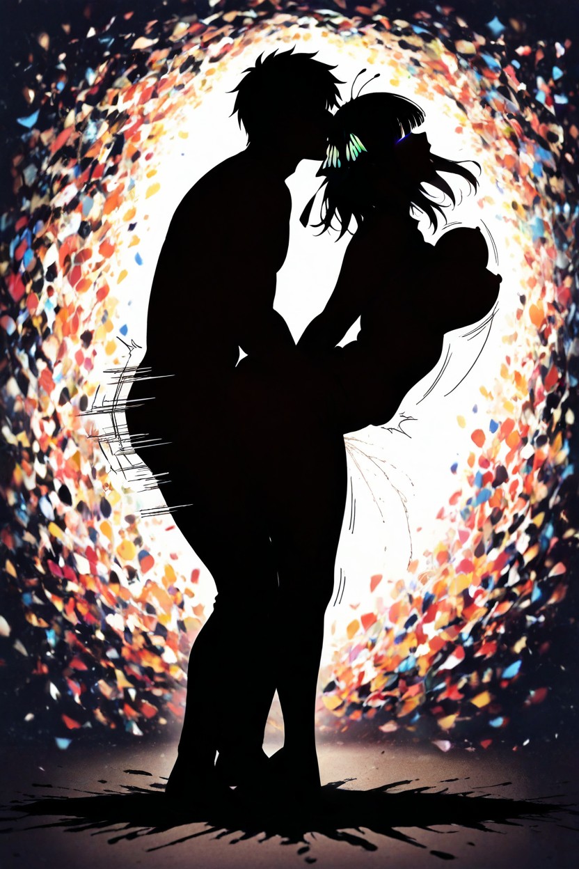 Distorted Effect, Muted Watercolor, Pronebone Hentai AI Porn