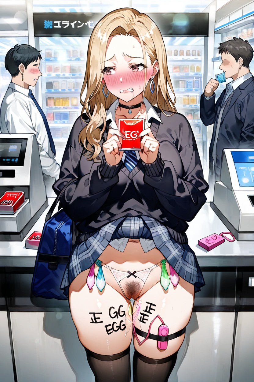 Belly Exposed, Skirt Lift, Toridamono Art Style Hentai AI Porn