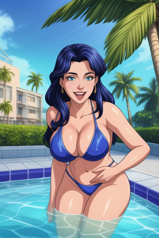 Realistic Skin Texture, Summery Vacation Vibe, Vibrant Colors Hentai AI Porn