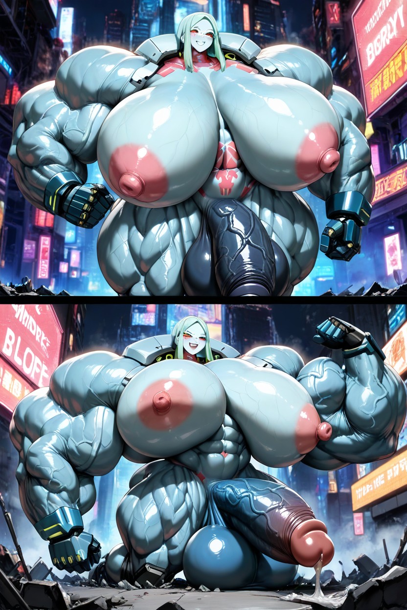 Robot Armor, Massive Breasts, Hyper Gigantic Balls Hentai AI Porn