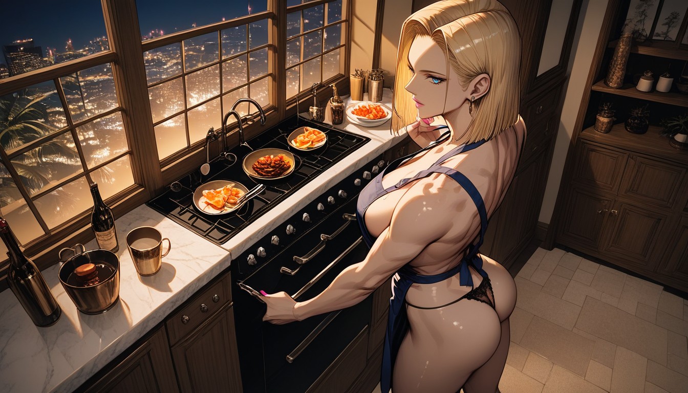 Mansion, Tanned Skin, Gros Seins Porno IA Hentai