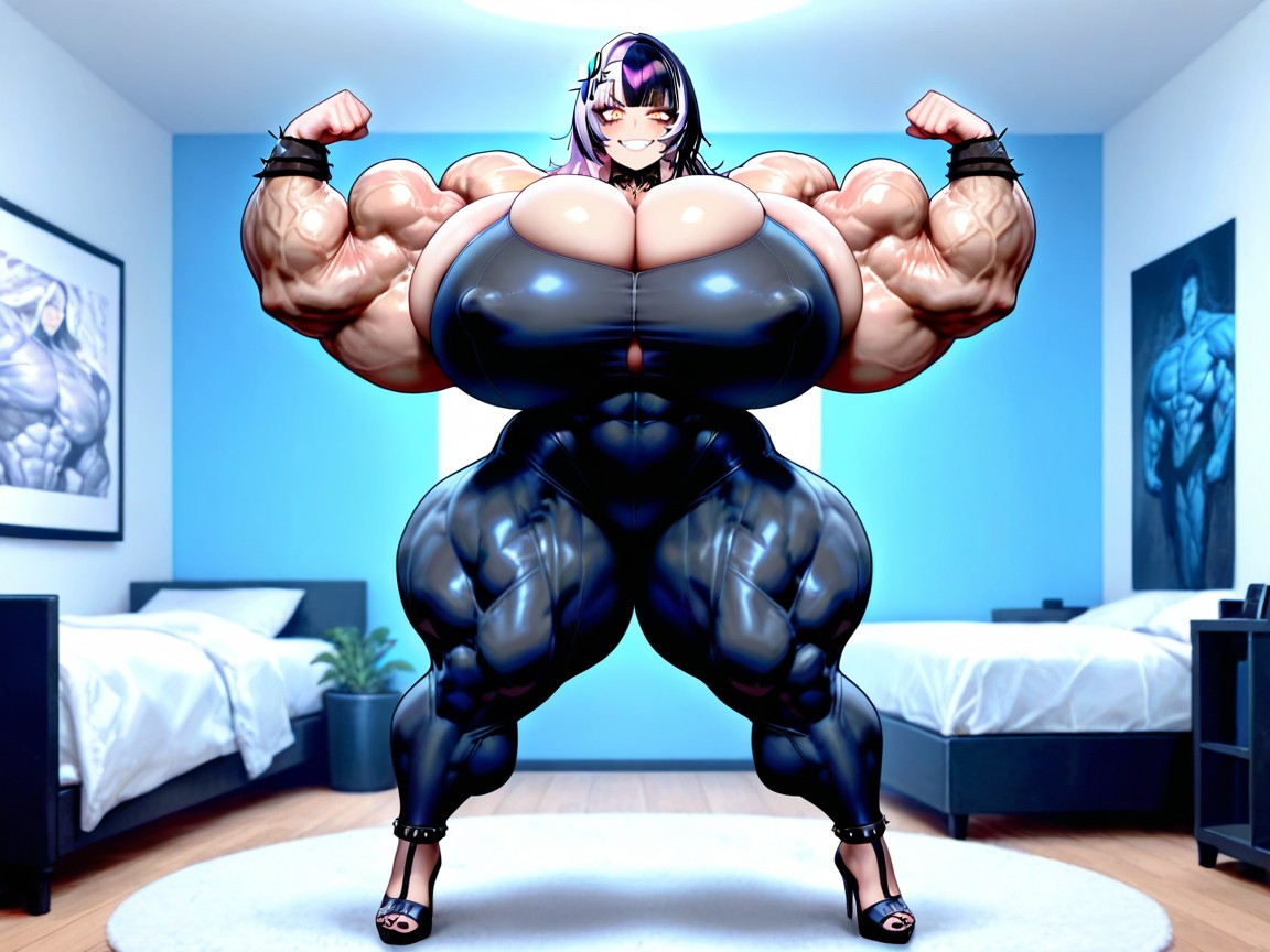 Tanned Skin, Full Body, Gorgeous Face Hentai AI Porn