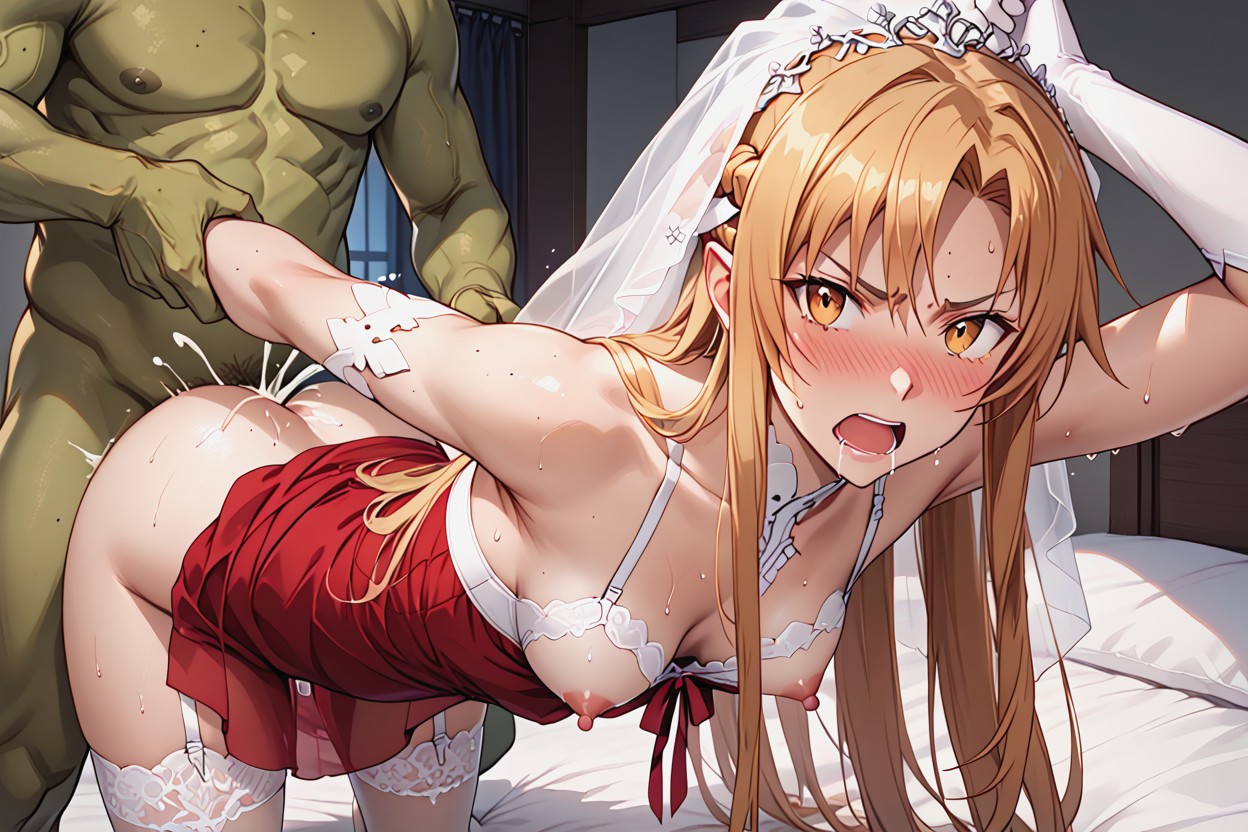 Sword Art Online Red Outfit, Drooling, Twitching Hentai AI Porn