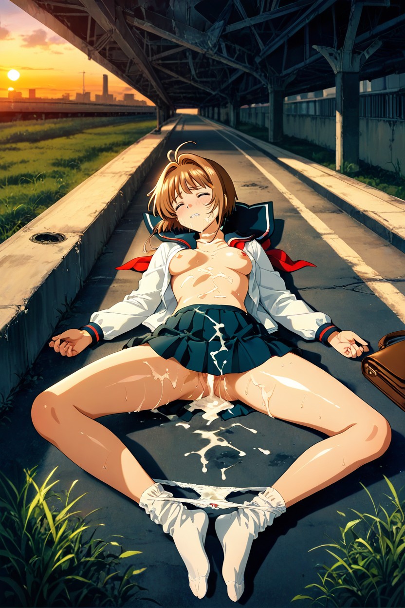 Cum Leak, 25+, Open Clothes Hentai AI Porn