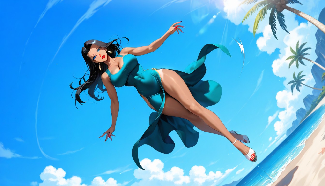 Bare Leg, Blue Eyes, Ultra Detailed Hentai AI Porn