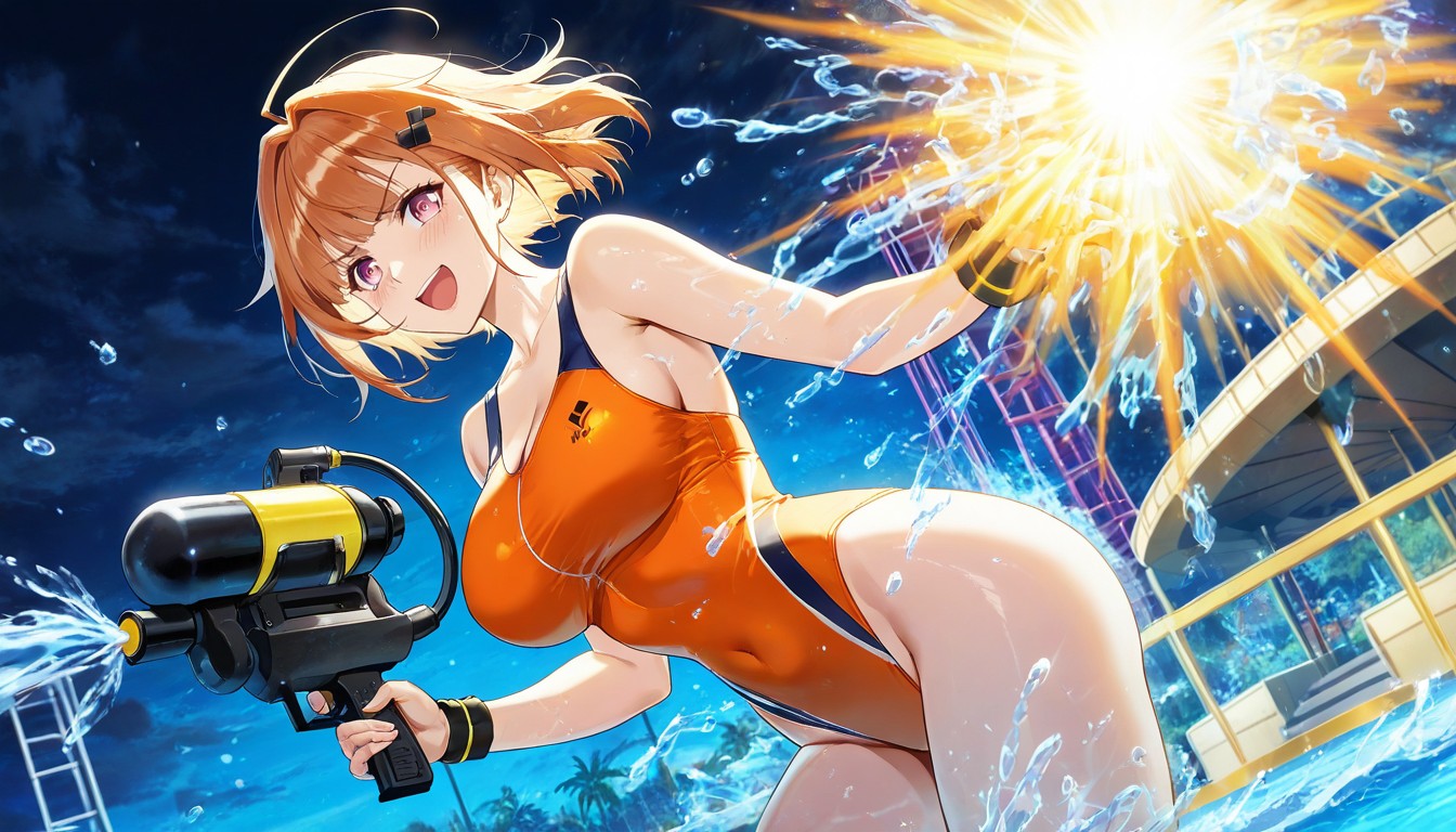 25+, Laughing, Vibrant Colors Hentai AI Porn