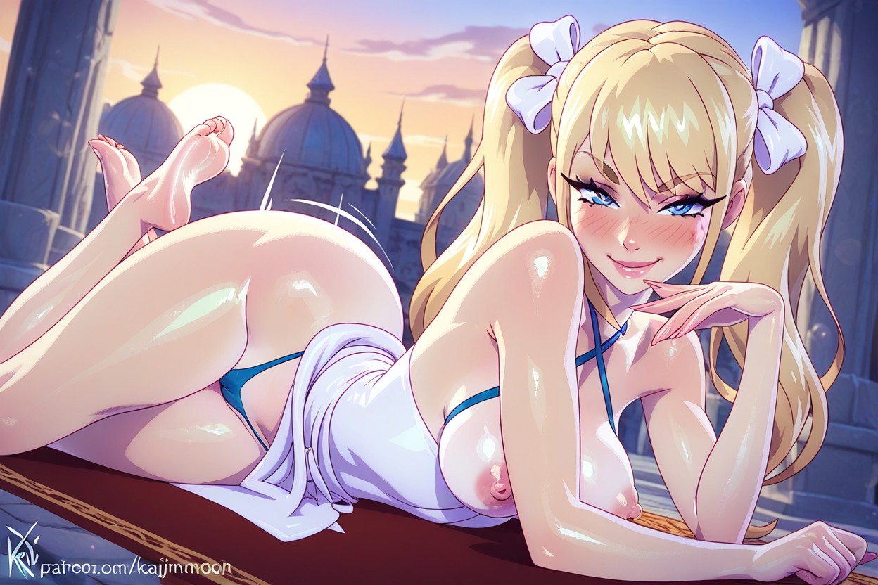 Blue Eyes, Skinny, Skin Texture Details Hentai AI Porn