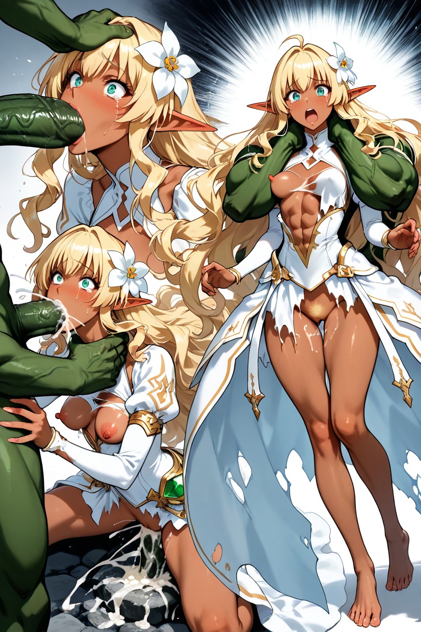 Spread Long Toes, Fucked By Three Giant Green Hulk, Pounded Hentai AI Porn