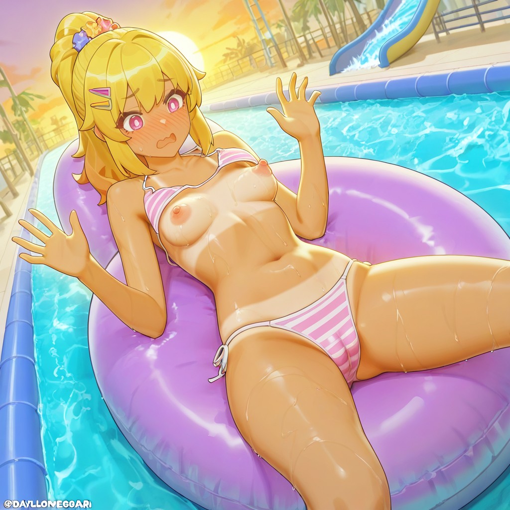Wardrobe Malfunction, Looking Down At Breasts, Open Hands Hentai AI Porn