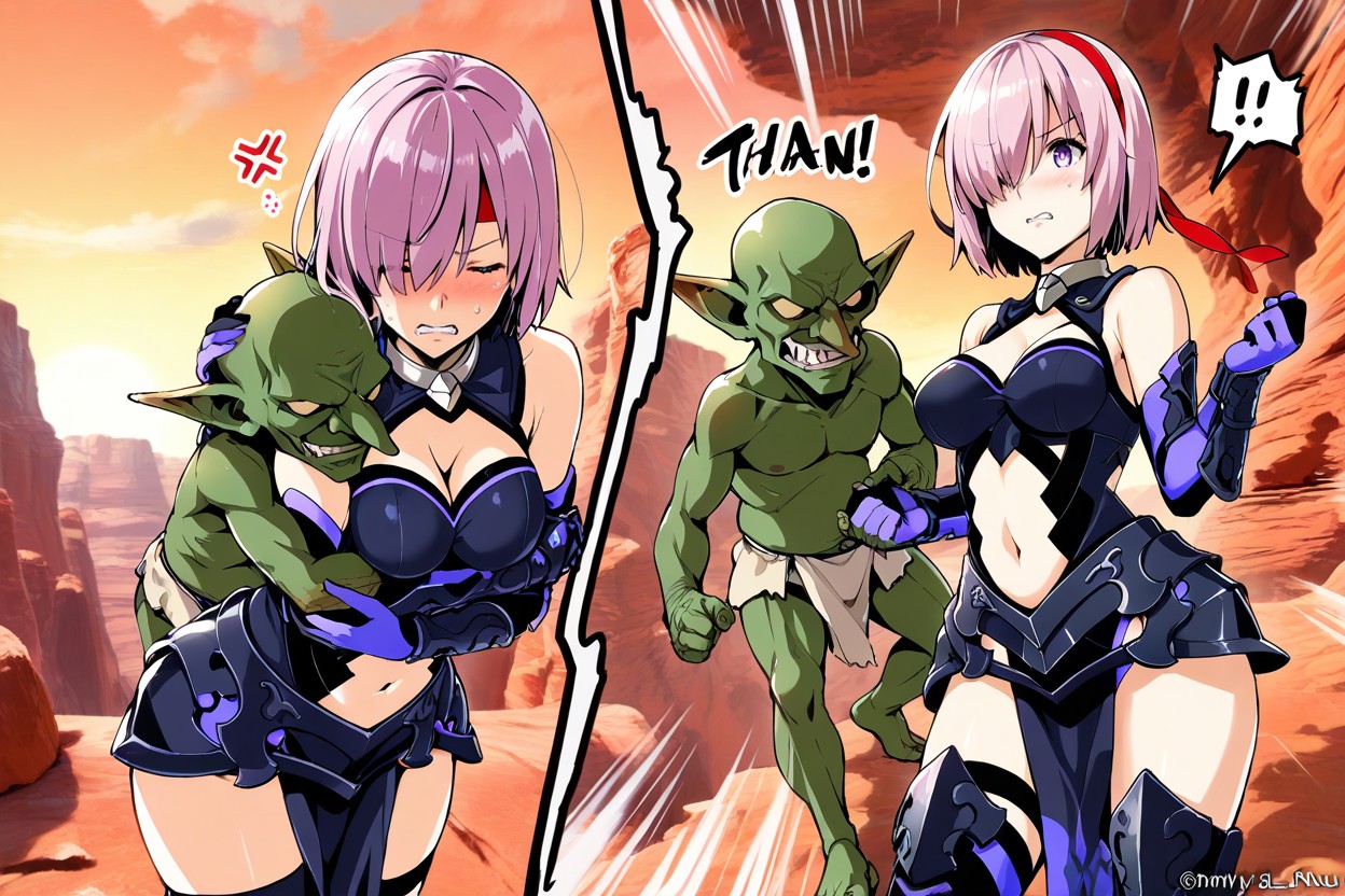 Takeda Hiromitsu Art Style, Goblin Happy Day, Bust Shot Hentai AI Porn