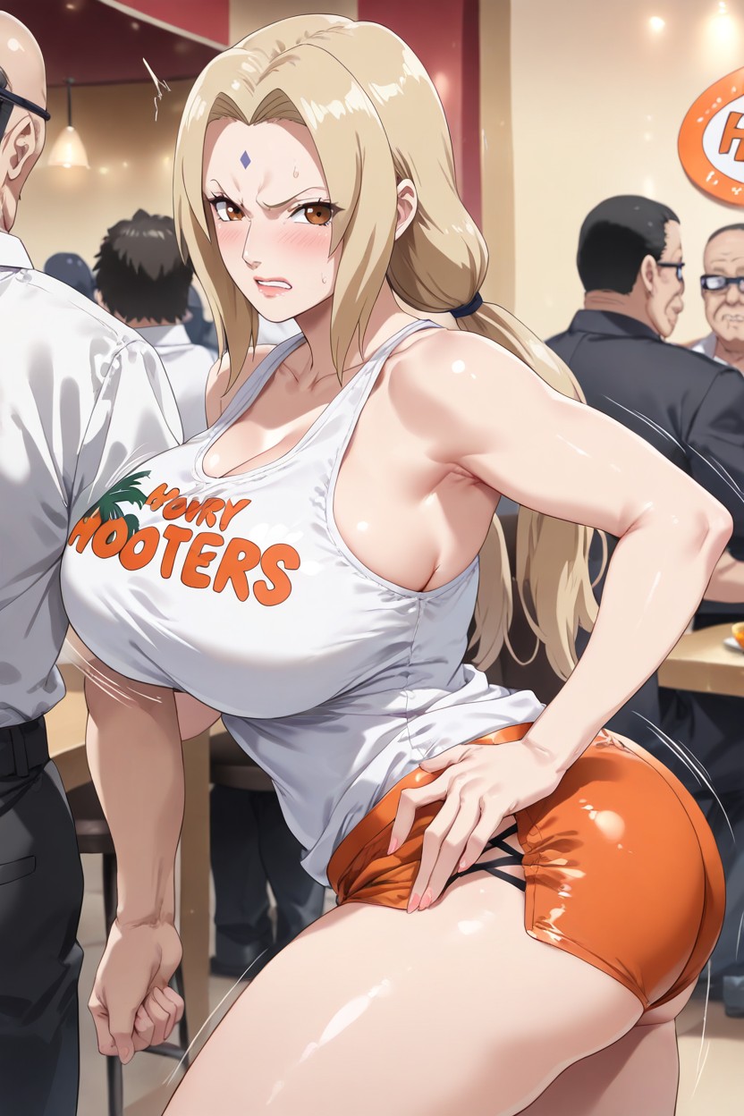 Disgusted Expression, Disgust, White Top Hentai AI Porn