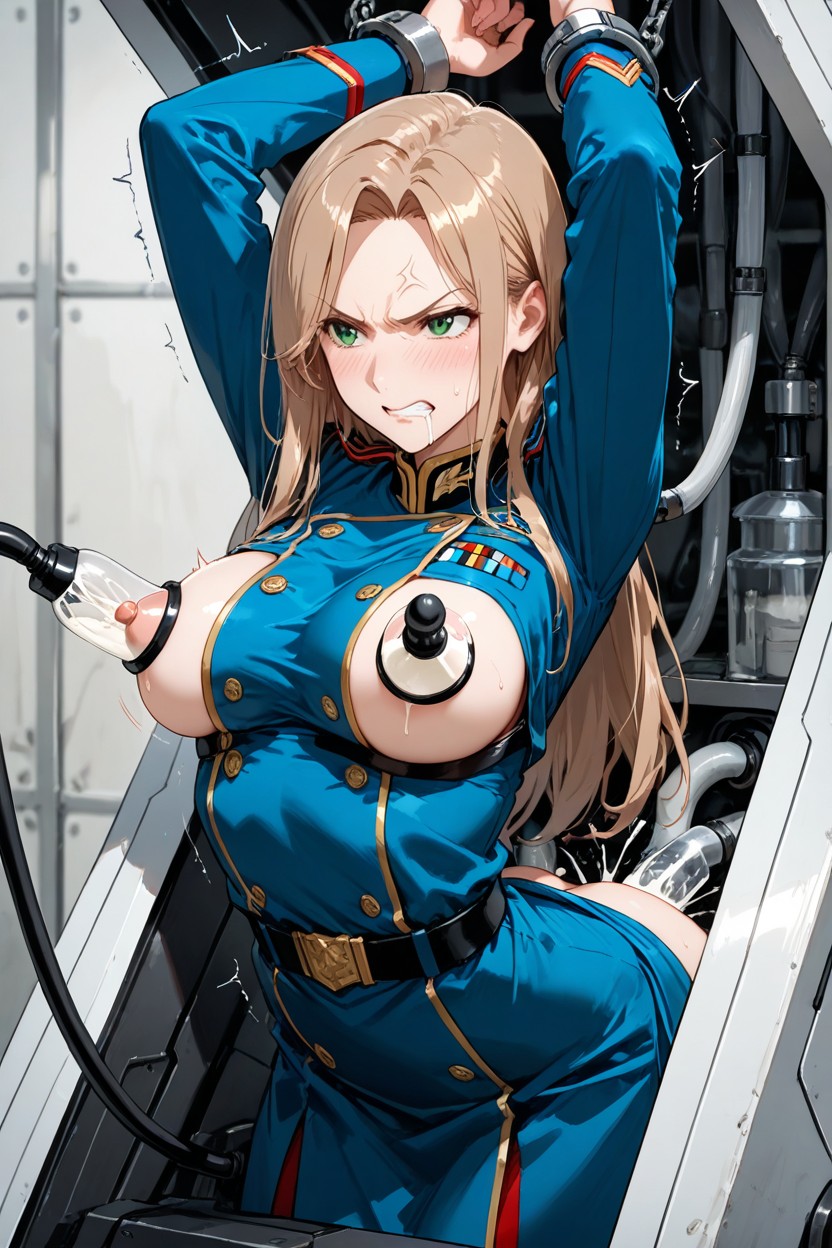 Drooling, Chest Pockets, Straight Torso Hentai AI Porn