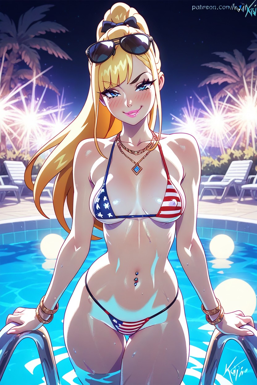Bow In Hair, Kajinman Art Style, Leanhips Hentai AI Porn