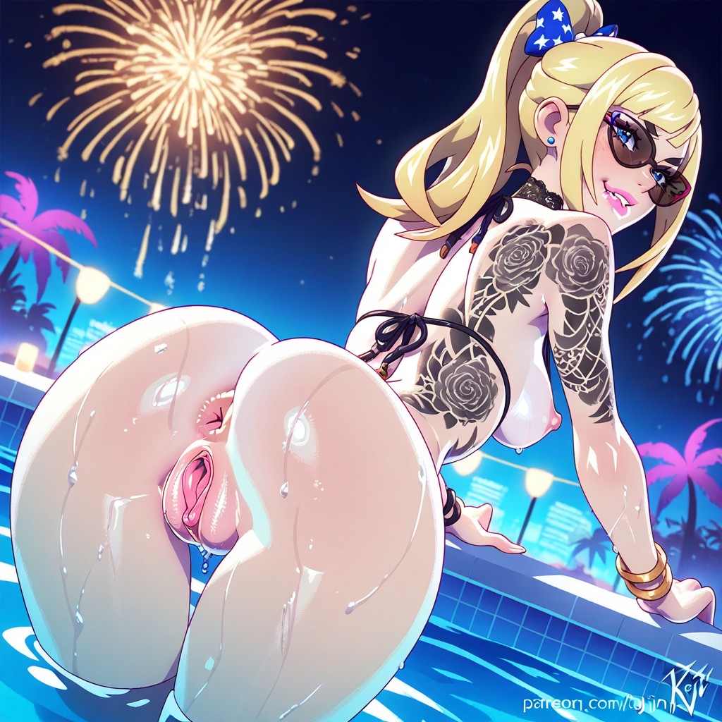 Perfect Gorgeous Stunning Female, Cinematic Lighting, Fireworks Hentai AI Porn