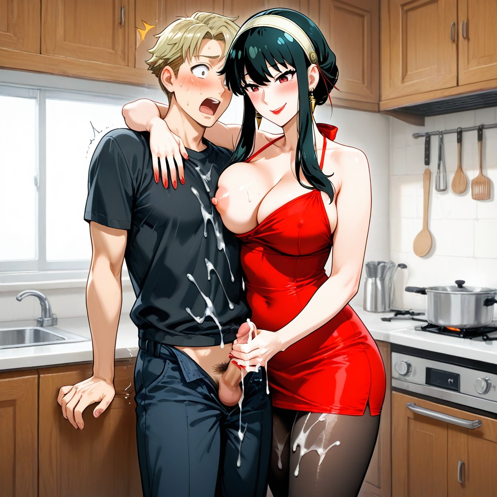 Mischievous Expression, Smug Expression, Yor Briar Hentai AI Porn