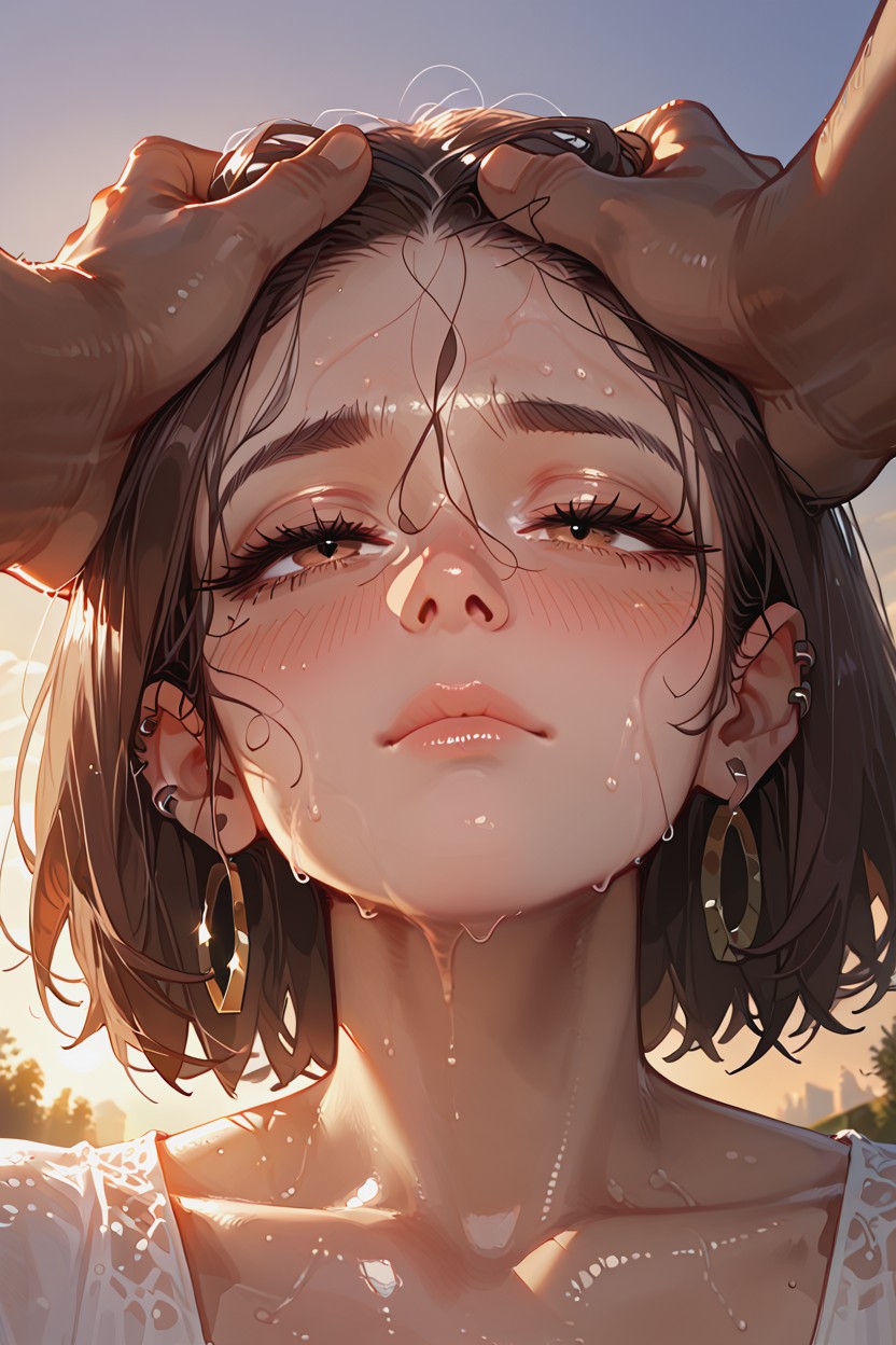 High Resolution, Sunset, Short Length Hentai AI Porn