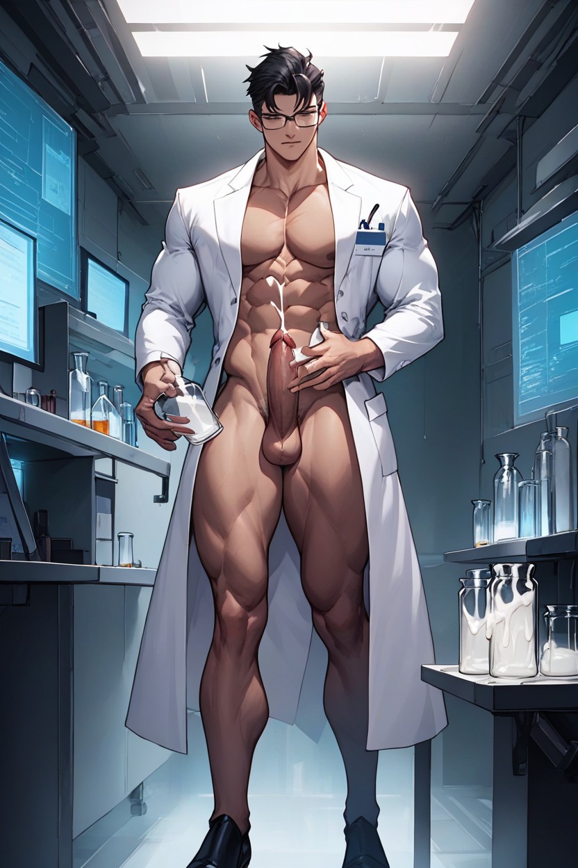 Shadows, Ejaculating, Scientific Equipment Hentai IA