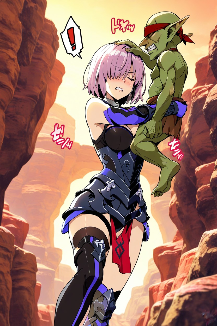 Combat Stance, Pantie Focus Standing, Front View Hentai AI Porn
