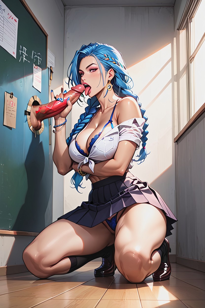 Full Body Exposed, Jinx From Arcane, Legs Spread Hentai IA