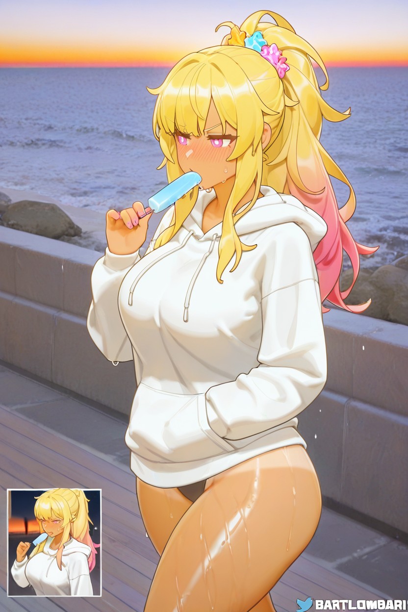 Tanlines, Rim Lighting, Hair Strands Hentai IA